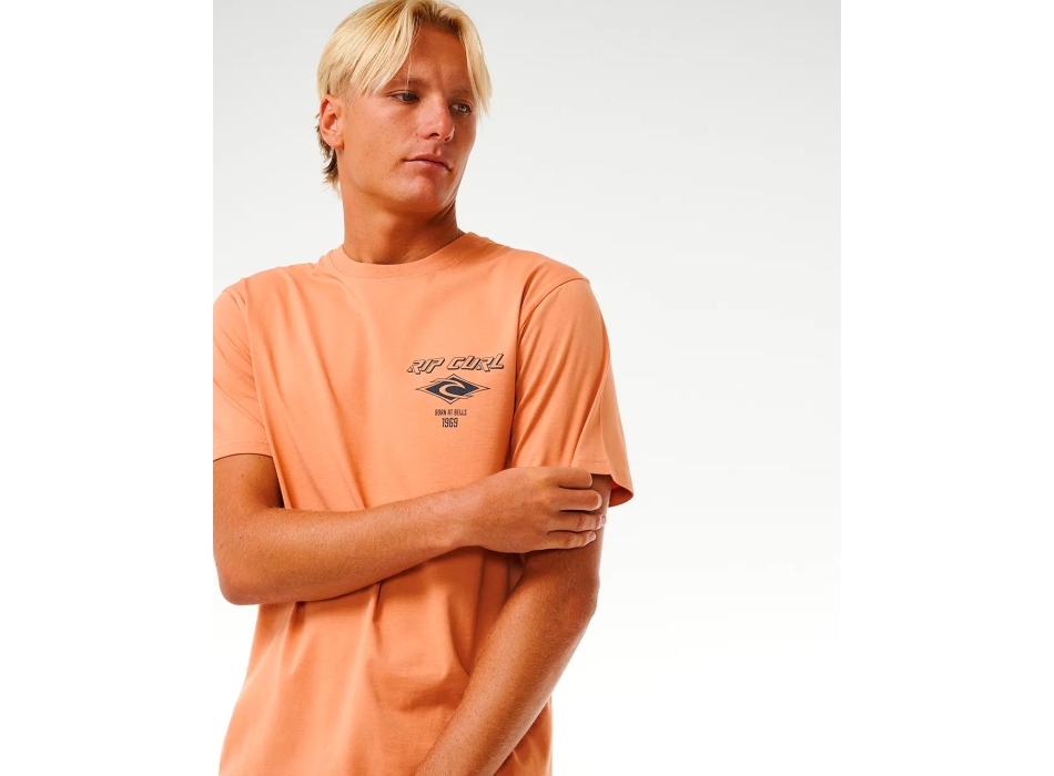RIP CURL T-SHIRT FADE OUT ICON CLAY