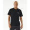 RIP CURL T-SHIRT HERITAGE DING REPAIRS BLACK
