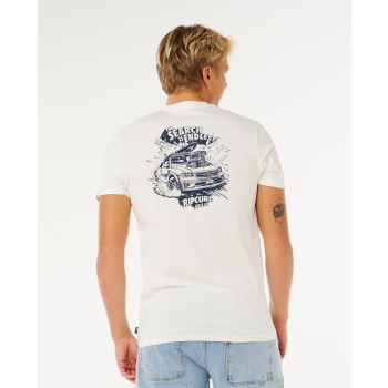 RIP CURL T-SHIRT MANICHE CORTE KEEP ON TRUCKING BONE