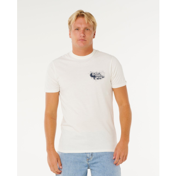 RIP CURL T-SHIRT MANICHE CORTE KEEP ON TRUCKING BONE