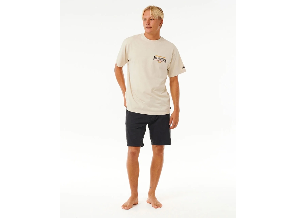 RIP CURL T-SHIRT PRO BELLS BEACH 2024 LINE UP WASHED BLACK
