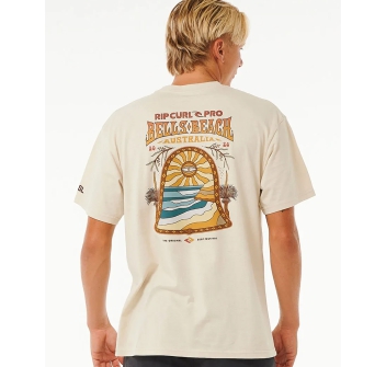 RIP CURL T-SHIRT PRO BELLS BEACH 2024 LINE UP WASHED BLACK