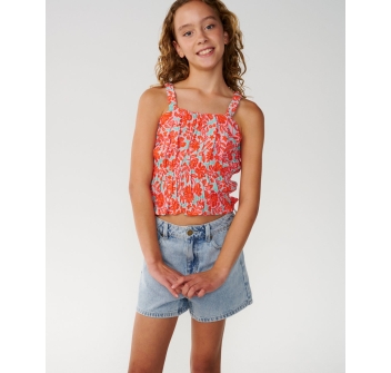RIP CURL T-SHIRT RAGAZZA LUXE SURF RELAXED WATERMELON