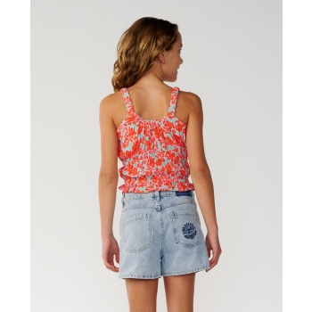 RIP CURL T-SHIRT RAGAZZA LUXE SURF RELAXED WATERMELON