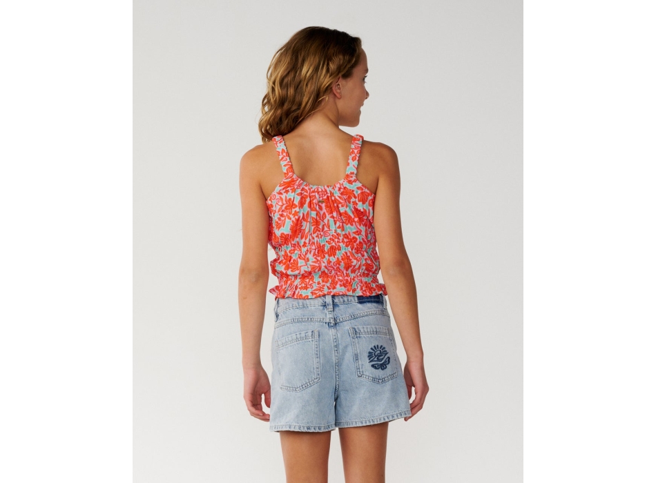 RIP CURL T-SHIRT RAGAZZA LUXE SURF RELAXED WATERMELON