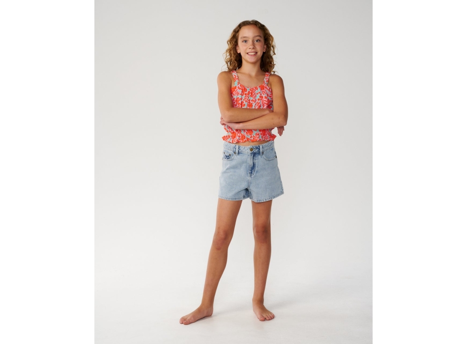 RIP CURL T-SHIRT RAGAZZA LUXE SURF RELAXED WATERMELON