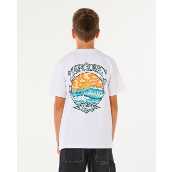RIP CURL T-SHIRT RAGAZZO HAZEY DAYS WHITE