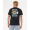 RIP CURL T-SHIRT HAZED & TUBED BLACK