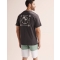 RIP CURL T-SHIRT MOD CALI TWO PALMS WASHED BLACK