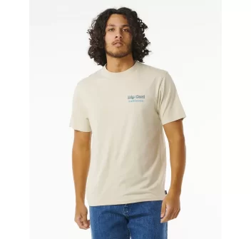 RIP CURL T-SHIRT REEL IT IN TEE VINTAGE WHITE