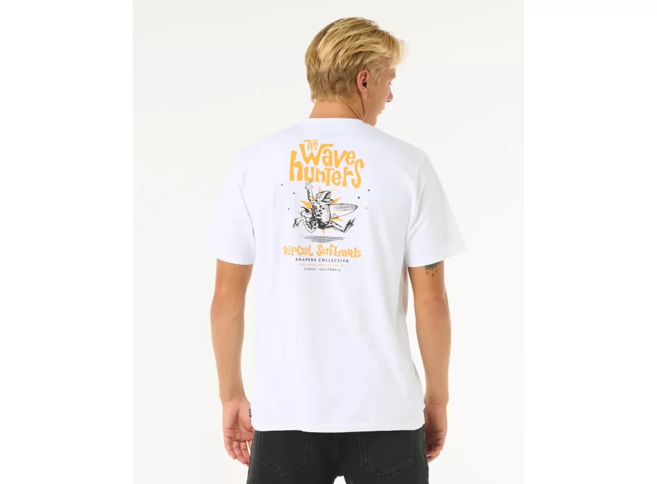 RIP CURL T-SHIRT SHAPER ADDRESS WHITE
