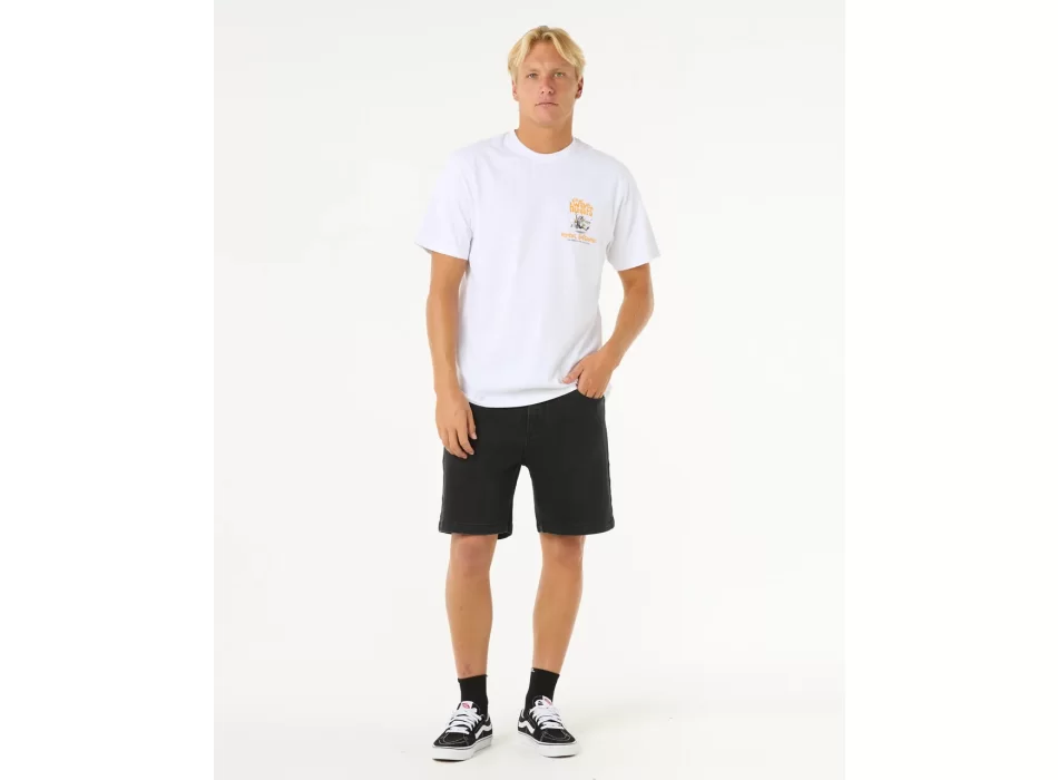 RIP CURL T-SHIRT SHAPER ADDRESS WHITE