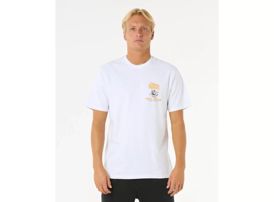 RIP CURL T-SHIRT SHAPER ADDRESS WHITE