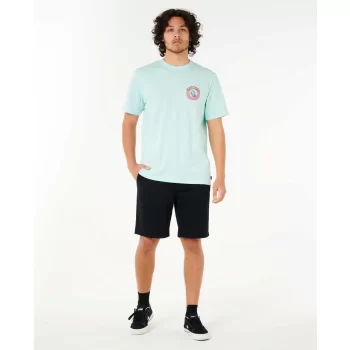 RIP CURL T-SHIRT SHRED TIL TEE LIGHT AQUA