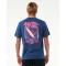 RIP CURL T-SHIRT SHRED TILL DEAD WASHED NAVY