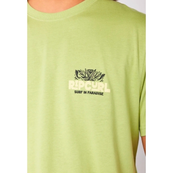 RIP CURL T-SHIRT SURF PARADISE LIGHT KHAKI
