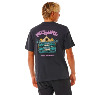 RIP CURL T-SHIRT THE SPHINX WASHED BLACK