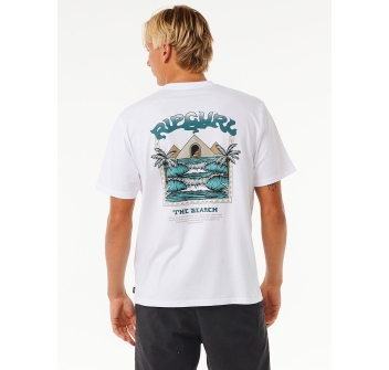 RIP CURL T-SHIRT THE SPHINX WASHED WHITE