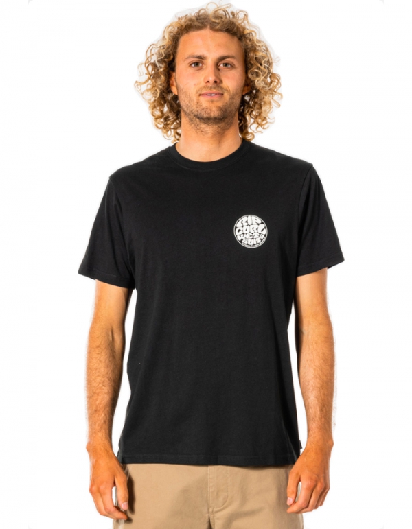 RIP CURL T-SHIRT WETTIE ESSENTIAL TEE BLACK