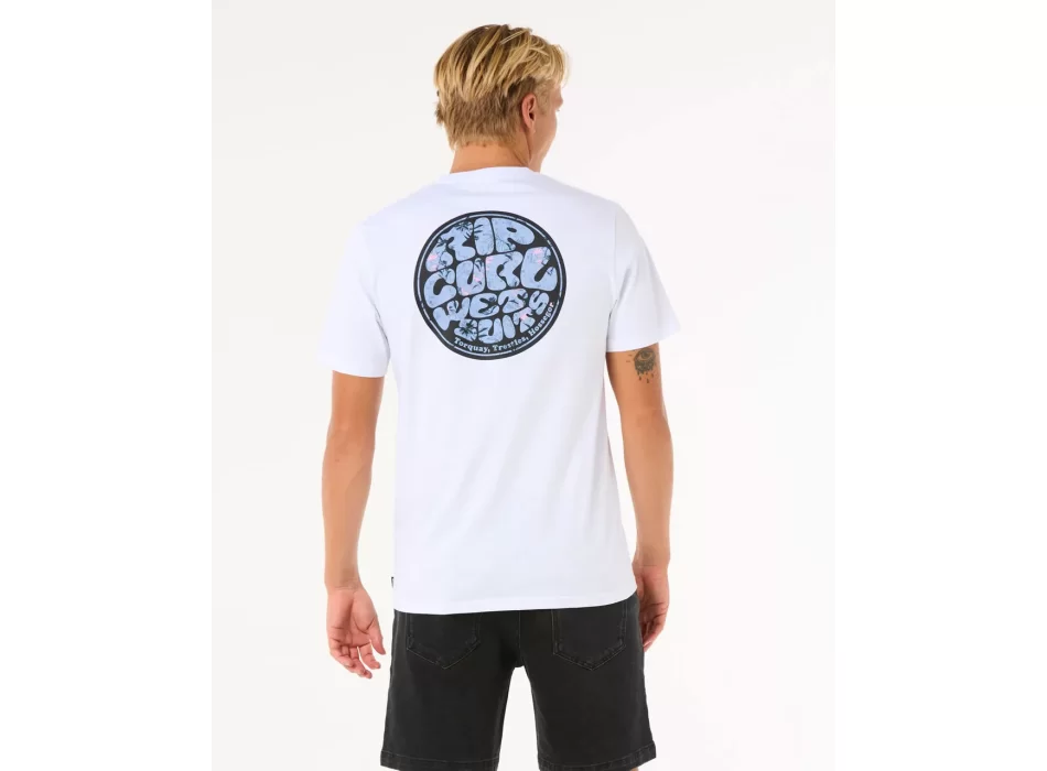 RIP CURL T-SHIRT WETTIE PASSAGE ICON WHITE