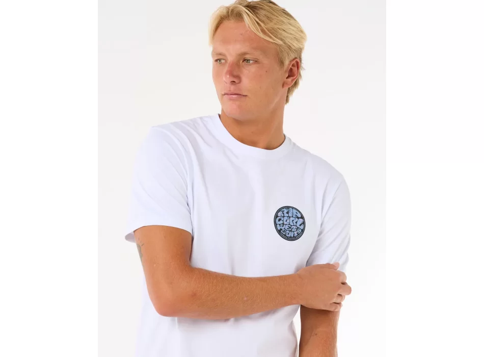 RIP CURL T-SHIRT WETTIE PASSAGE ICON WHITE