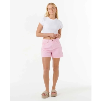 RIP CURL TABBY DENIM SHORT PANTALONCINI DA DONNA PINK