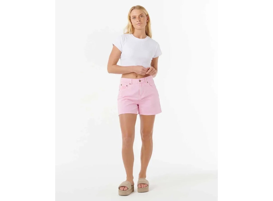 RIP CURL TABBY DENIM SHORT PANTALONCINI DA DONNA PINK