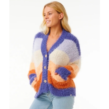 RIP CURL THE SEARCH STRIPE CARDIGAN