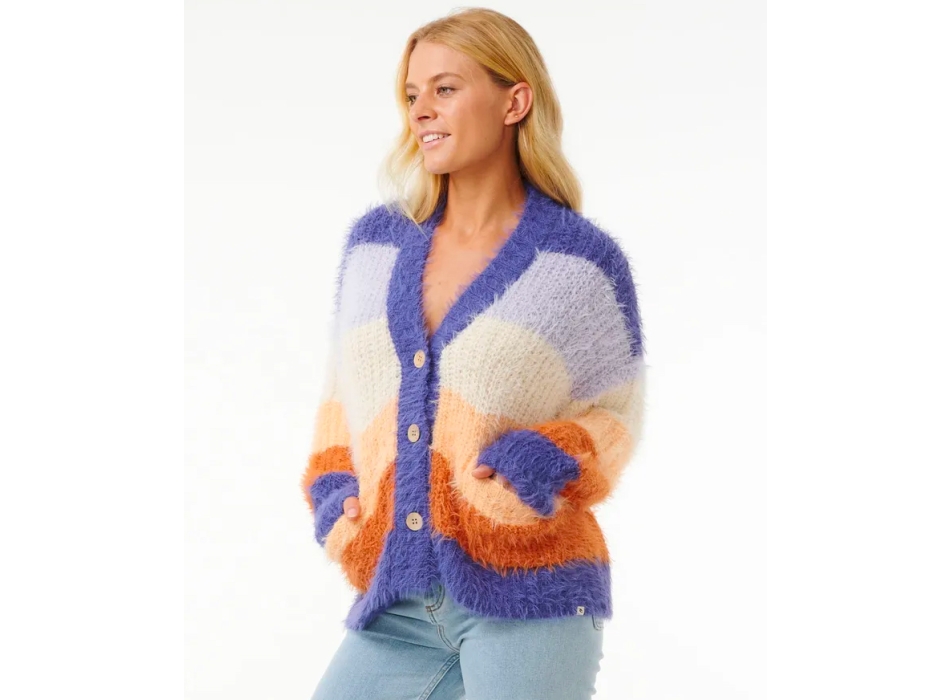 RIP CURL THE SEARCH STRIPE CARDIGAN