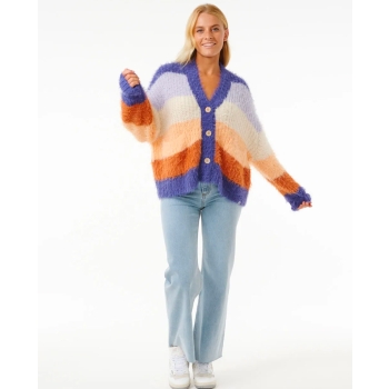 RIP CURL THE SEARCH STRIPE CARDIGAN