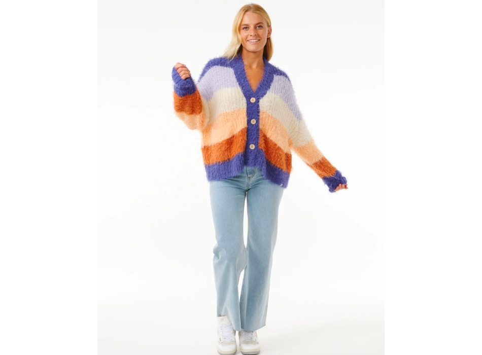 RIP CURL THE SEARCH STRIPE CARDIGAN