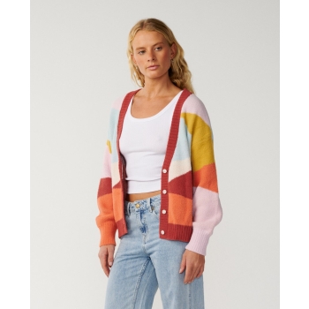 RIP CURL THE SEARCH STRIPE CARDIGAN
