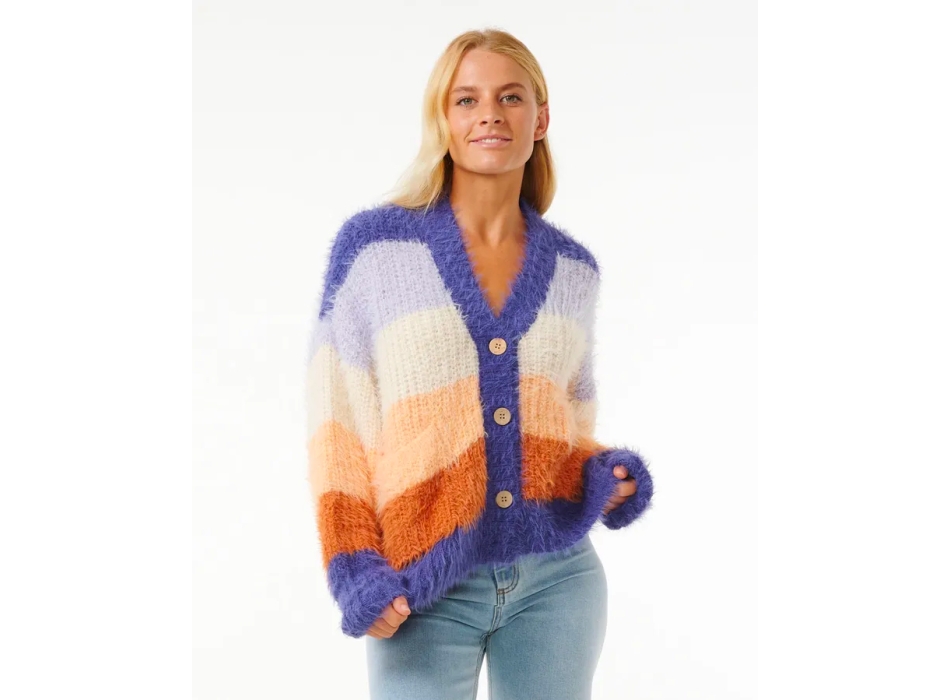 RIP CURL THE SEARCH STRIPE CARDIGAN