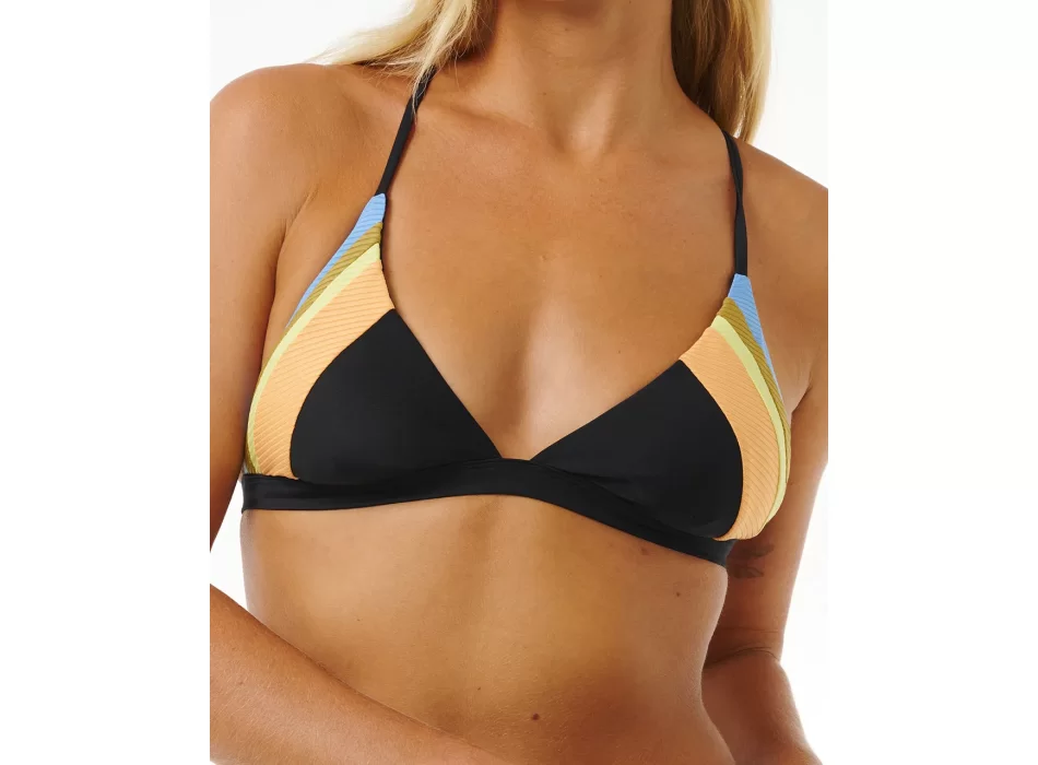 RIP CURL TOP BIKINI TIDE REVIVAL BLACK