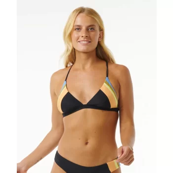 RIP CURL TOP BIKINI TIDE REVIVAL BLACK