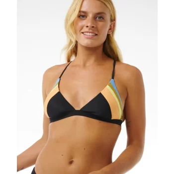 RIP CURL TOP BIKINI TIDE REVIVAL BLACK
