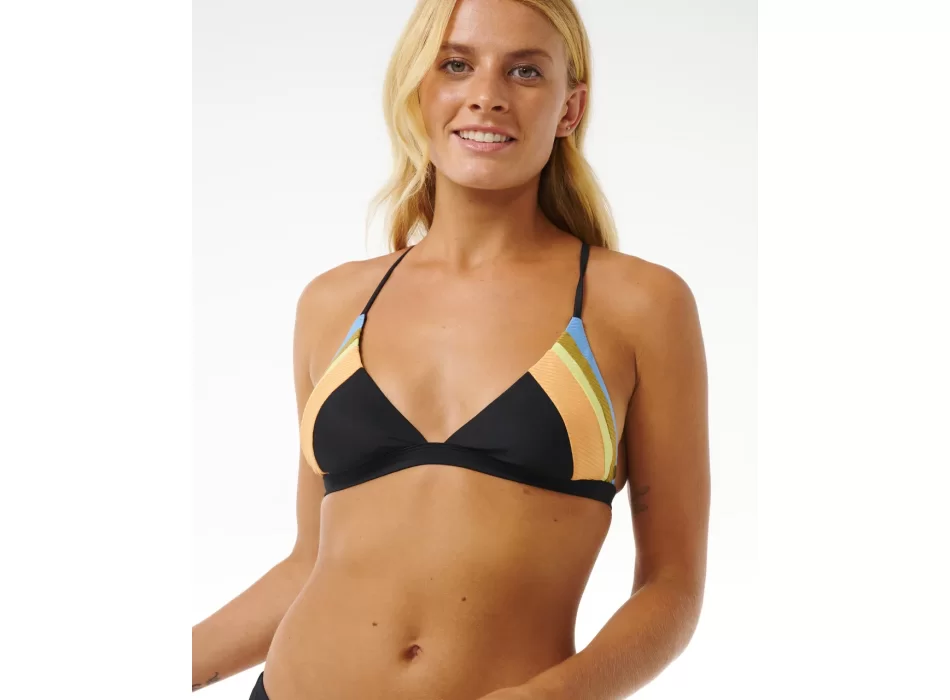RIP CURL TOP BIKINI TIDE REVIVAL BLACK