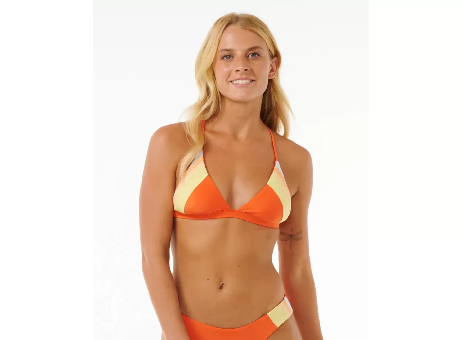 RIP CURL TOP BIKINI TIDE REVIVAL BRIGHT RED