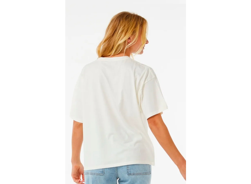 RIP CURL TROPICAL TOUR HERITAGE T-SHIRT DONNA BONE