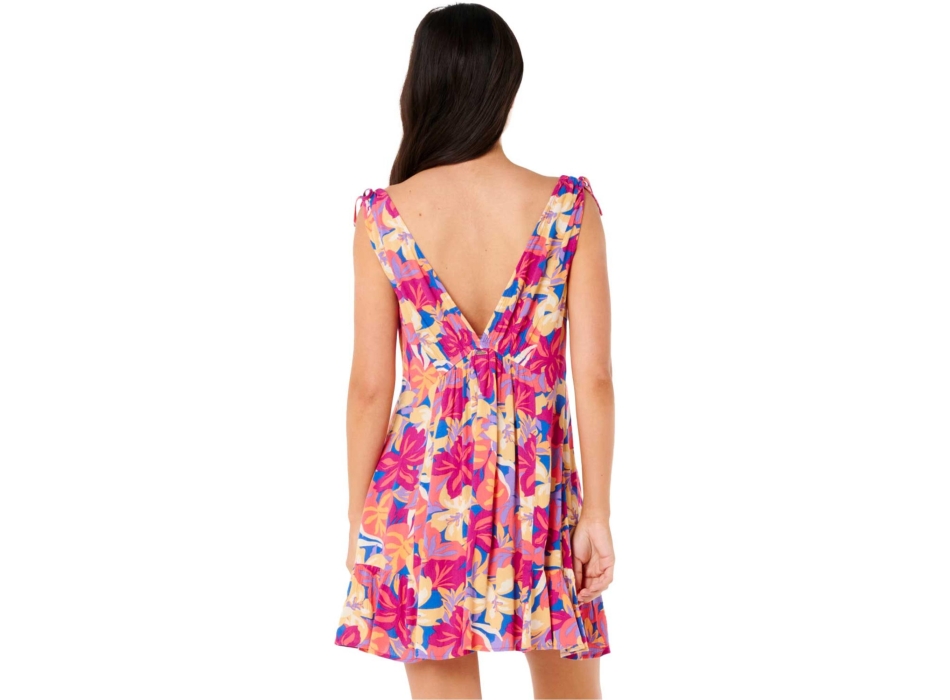 RIP CURL VESTITO ES VEDRA COVER UP PARTY DRESS MULTI