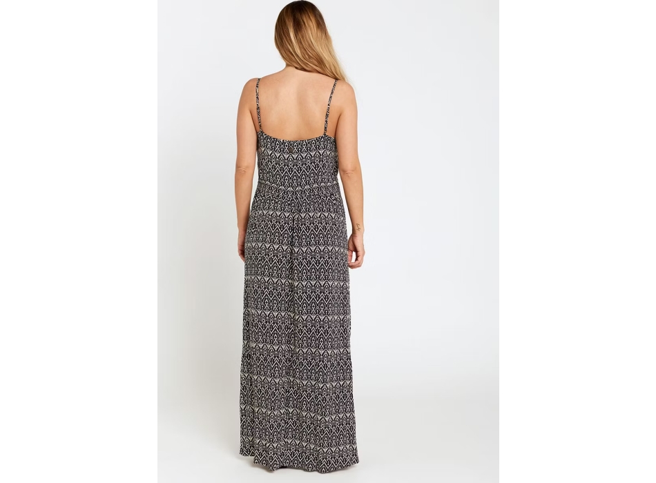 RIP CURL VESTITO LUNGO IKAT GEO LONG DRESS NAVY