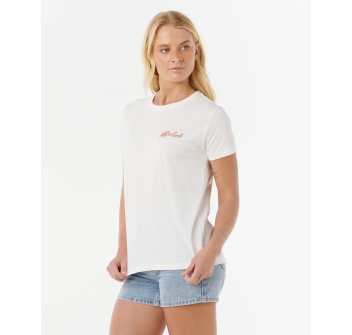 RIP CURL WAIKIKI STANDARD T-SHIRT DONNA BONE