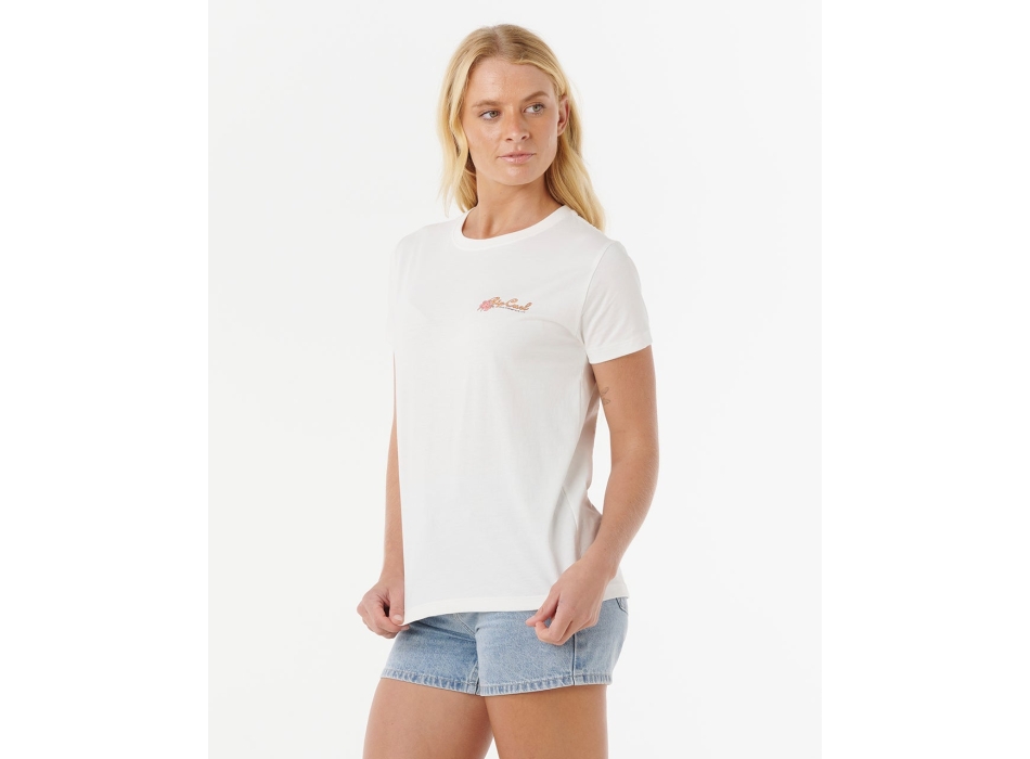RIP CURL WAIKIKI STANDARD T-SHIRT DONNA BONE