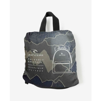 RIP CURL ZAINO PACKABLE BACKPACK 17L BLACK