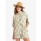 ROXY CAMICIA BEACH NOSTALGIA BASIL PARTY WAVES VERDE