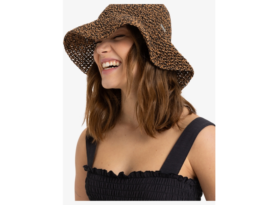 ROXY FOOLISH SHOREBIRD CAPPELLO IN PAGLIA ANTHRACITE