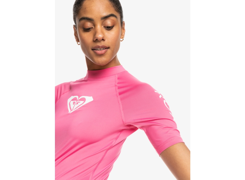 ROXY LYCRA MANICA CORTA WHOLE HEART DONNA UPF50 PINK