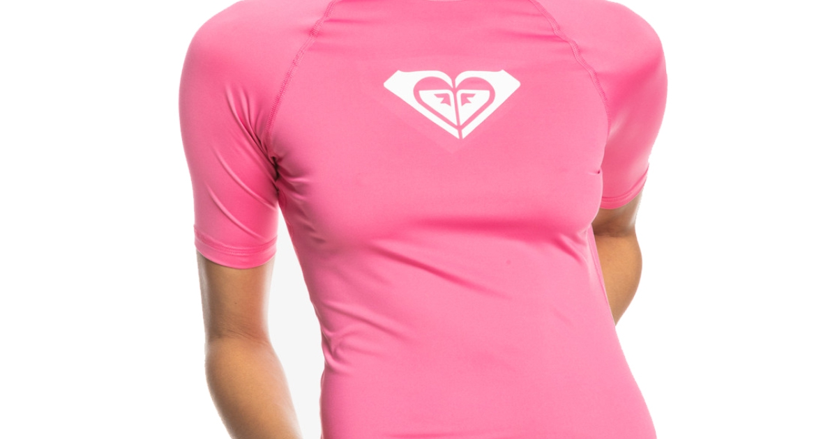 Rash Guard Maniche Corte Roxy UPF 50 - Maglietta Protezione Solare Per Ragazze 2-7 Anni - Foto 4