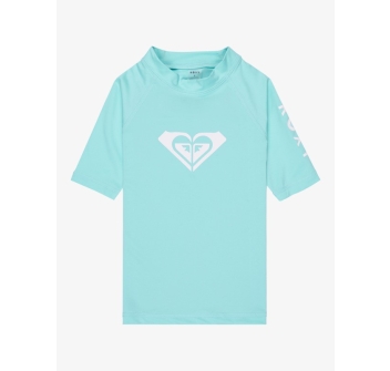 ROXY LYCRA MANICA CORTA WHOLE HEART RAGAZZA 2-7 ANNI UPF50 ACQUA SPLASH