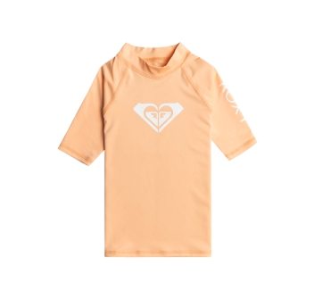 ROXY LYCRA MANICA CORTA WHOLE HEART RAGAZZA UPF50 PEACH FUZZ